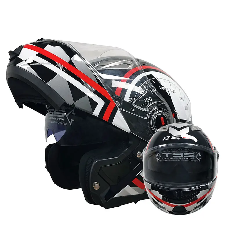 LS2 FF370 Men's Women's Flip-Up Motorcycle Helmet Dual Lens with Visor moto capacete
LS2 FF370 Men's Women's Flip-Up Motorcycle Helmet Dual Lens with Visor moto capacete