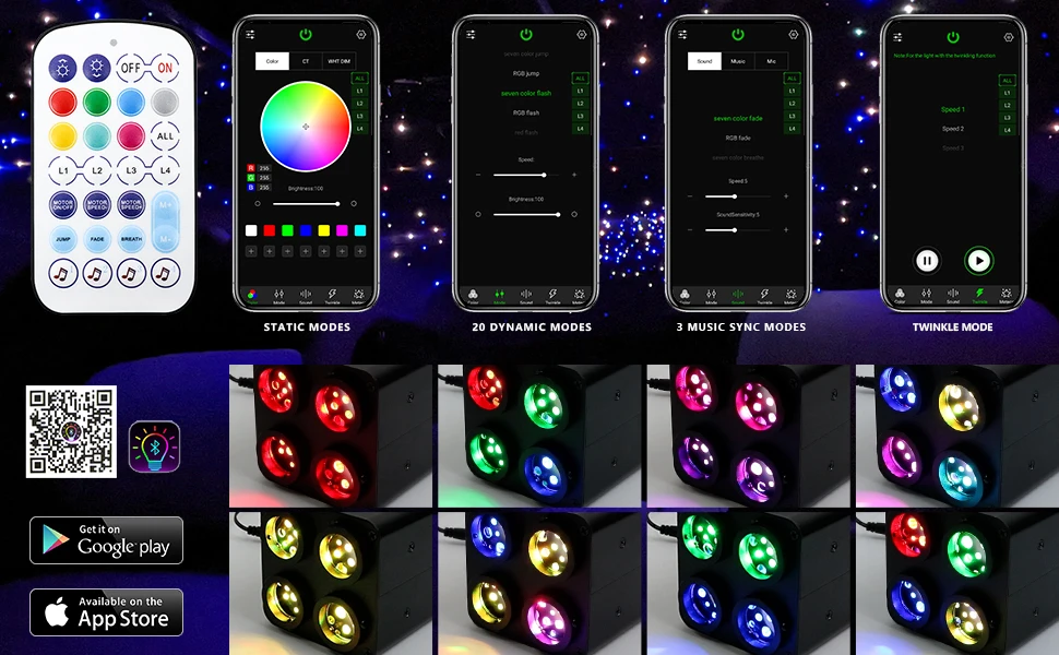 36w fiber optic flashing light, 4 colors, starry sky light, app remote control, car home fiber optic light RGBW, starry sky deco 36w fiber optic flashing light, 4 colors, starry sky light, app remote control, car home fiber optic light RGBW, starry sky deco