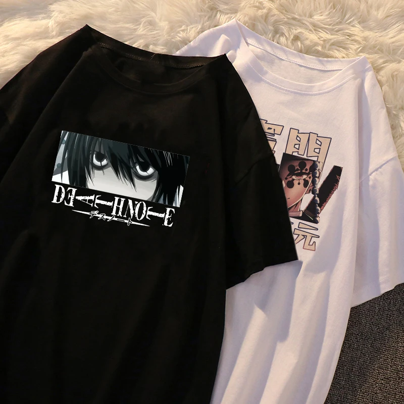 Death Note Japanese Anime Women T-shirt Attack on Titan Graphic Short Sleeve T-shirts Demon Slayer Streetwear y2k Clothes Tops
Death Note Japanese Anime Women T-shirt Attack on Titan Graphic Short Sleeve T-shirts Demon Slayer Streetwear y2k Clothes Tops
