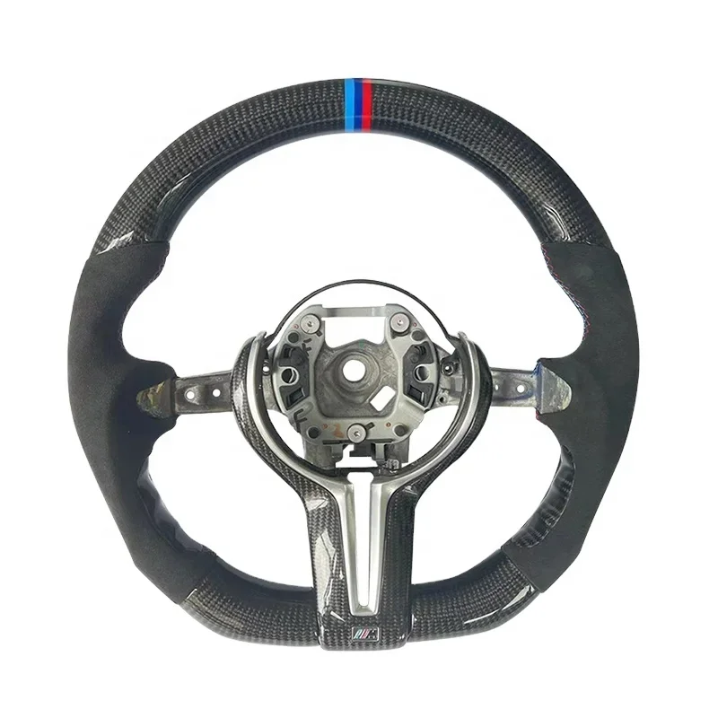 

Carbon Fiber And Black Leather Steering Wheel For BMW M3M4 F80F82 Customized Steering Wheel