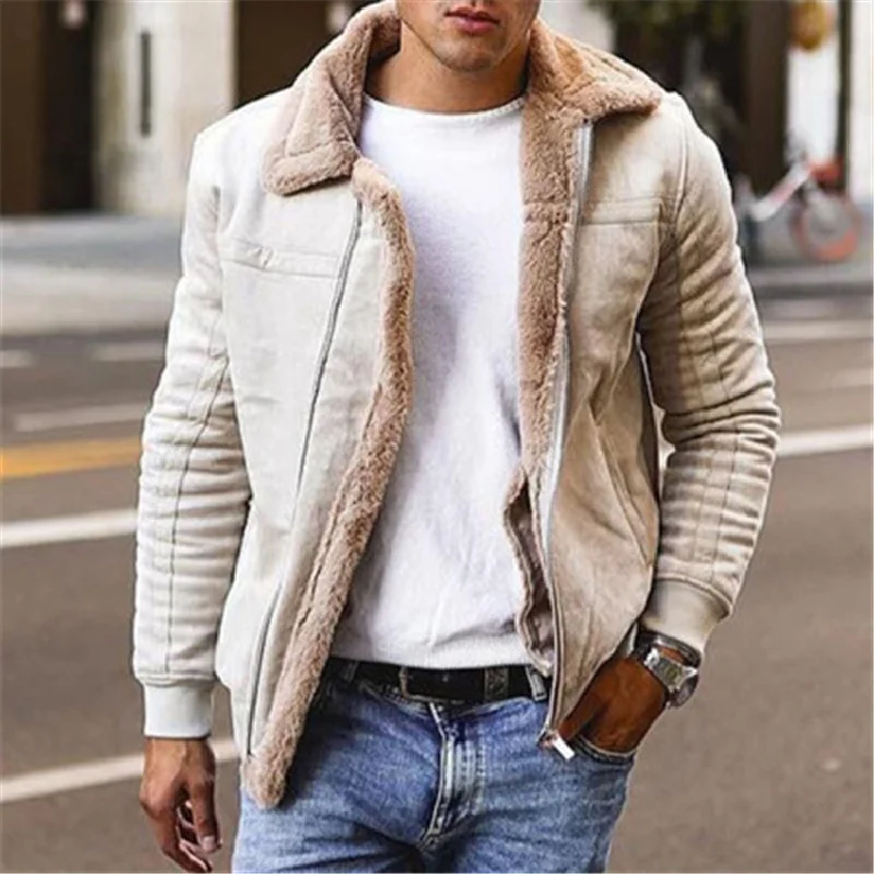 Europe And The United States Foreign Trade Men's Large Size Frosted Velvet Version Of Composite Leather Jacket Thick Coat
Europe And The United States Foreign Trade Men's Large Size Frosted Velvet Version Of Composite Leather Jacket Thick Coat