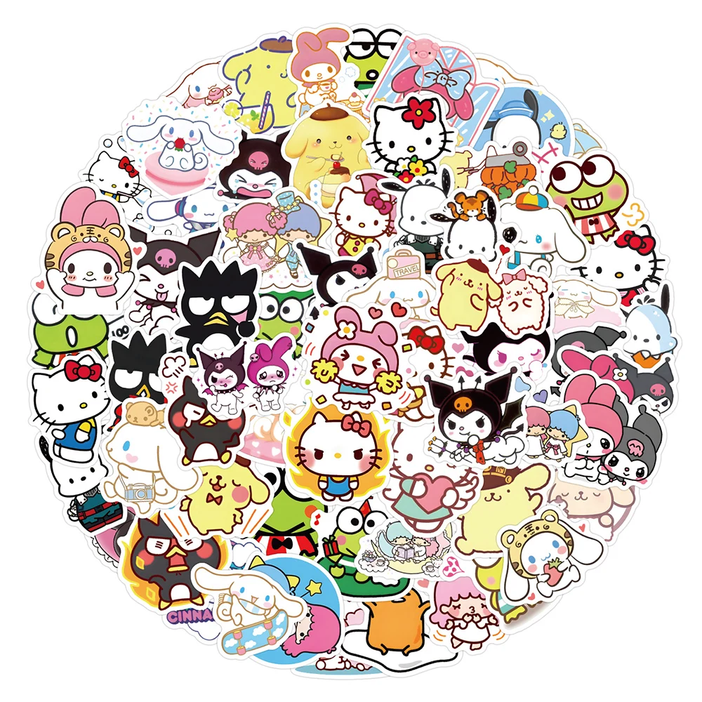 200pcs Kawaii Kuromi Sanrio Cartoon Stickers Girls Hello Kitty Anime Sticker Scrapbooking Phone Luggage Laptop Decal Toys Gift
200pcs Kawaii Kuromi Sanrio Cartoon Stickers Girls Hello Kitty Anime Sticker Scrapbooking Phone Luggage Laptop Decal Toys Gift
