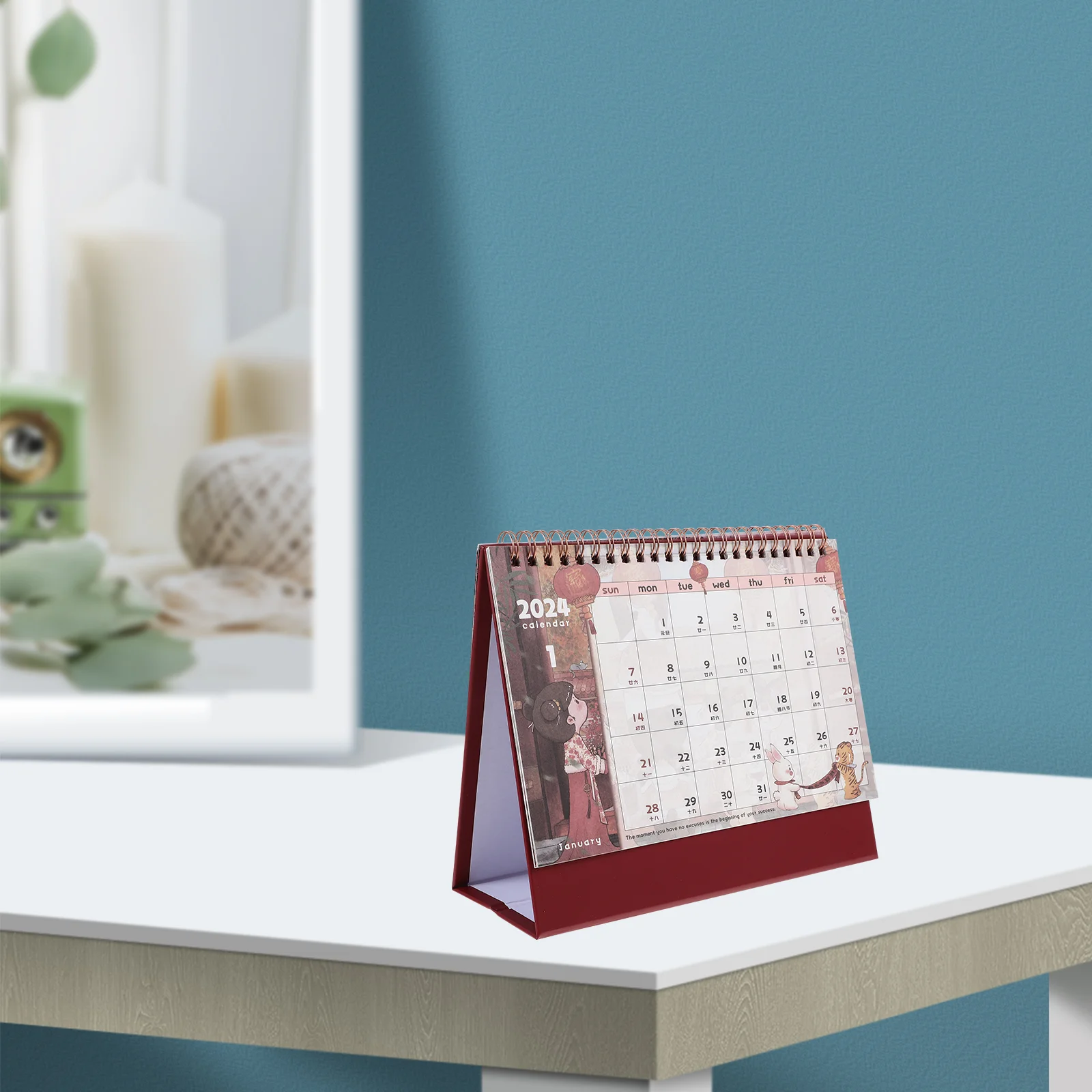 2024 Desk Calendar Cute Cartoon National Trend Retro Style Desktop Hand-painted Coil (Sakura) Decor Plan Time Schedule Erasable
2024 Desk Calendar Cute Cartoon National Trend Retro Style Desktop Hand-painted Coil (Sakura) Decor Plan Time Schedule Erasable