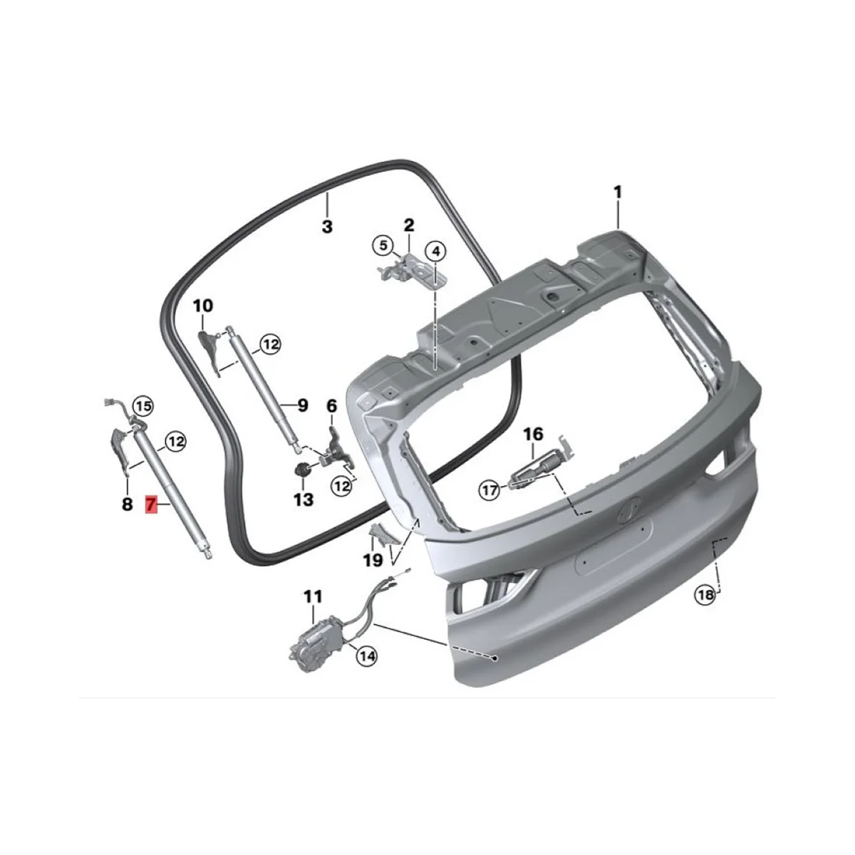 Car Rear Tailgate Power Opener Hatch Lift Support 51247350837 for BMW X1 F48 F49 2014-2018 Spindle Liftgate Shock Strut
Car Rear Tailgate Power Opener Hatch Lift Support 51247350837 for BMW X1 F48 F49 2014-2018 Spindle Liftgate Shock Strut