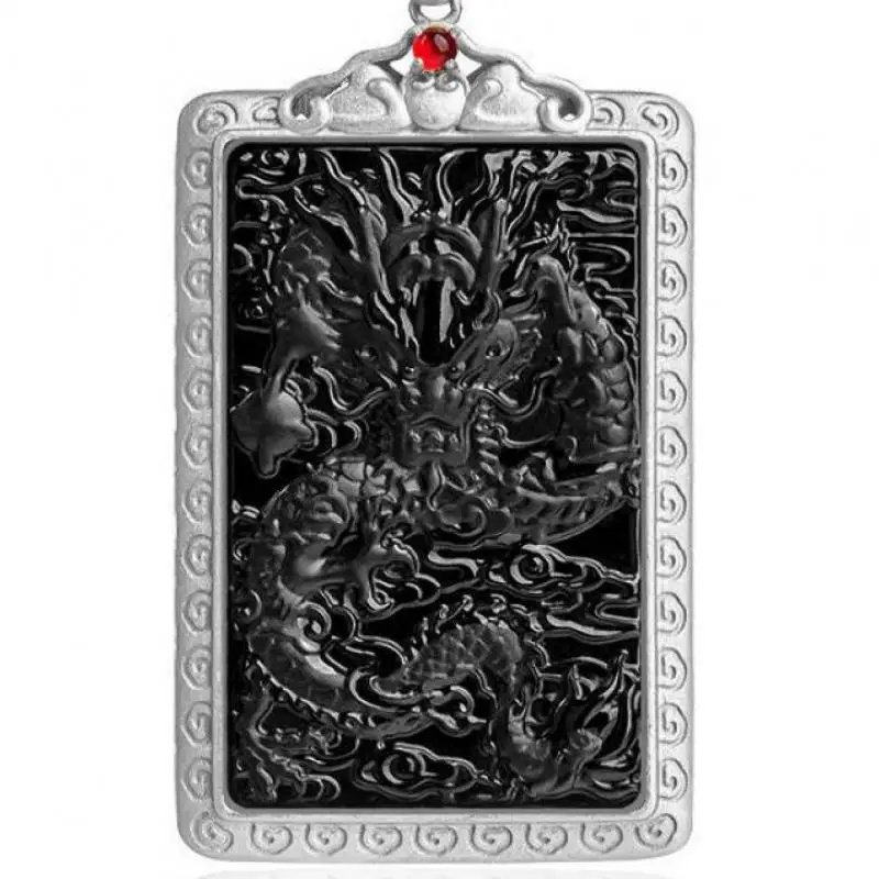 Grade A Myanmar Black Jadeite Dragon Pendant Necklace S925 Sterling Silver Burma Jades Dragon Chinese Lucky Charms Sweater Chain
Grade A Myanmar Black Jadeite Dragon Pendant Necklace S925 Sterling Silver Burma Jades Dragon Chinese Lucky Charms Sweater Chain