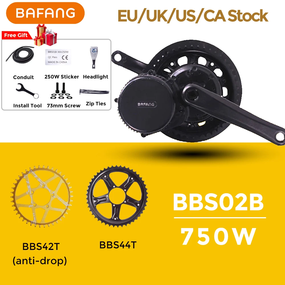 Bafang BBS02B BBS02 48V 750W Mid Drive Motor 8fun Electric eBike Conversion Kit Bicycle Powerful Central e-Bike Engine Newest
Bafang BBS02B BBS02 48V 750W Mid Drive Motor 8fun Electric eBike Conversion Kit Bicycle Powerful Central e-Bike Engine Newest