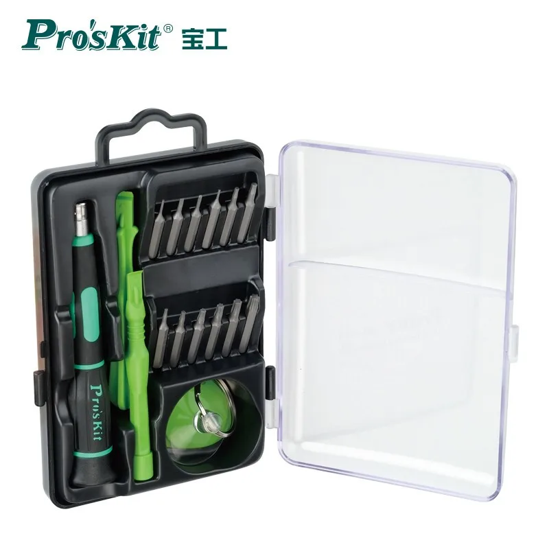 Pro'sKit SD-9314 16 in 1 tool kit for Apple Products iPad iPhone Mobile Phone Repair Screwdriver Set
Pro'sKit SD-9314 16 in 1 tool kit for Apple Products iPad iPhone Mobile Phone Repair Screwdriver Set