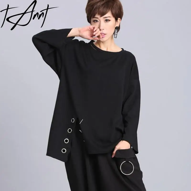 Tannt Women T Shirt Asymmetrical Split Long Sleeves Casual T Shirt Women Irregular Black White Loose T-shirt Woman Clothing 2023
Tannt Women T Shirt Asymmetrical Split Long Sleeves Casual T Shirt Women Irregular Black White Loose T-shirt Woman Clothing 2023