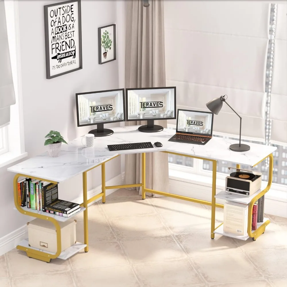 Computer Table Modern L Shaped Desk With Shelves Corner Desk With Large Desktop Study Standing Office Furniture
Computer Table Modern L Shaped Desk With Shelves Corner Desk With Large Desktop Study Standing Office Furniture