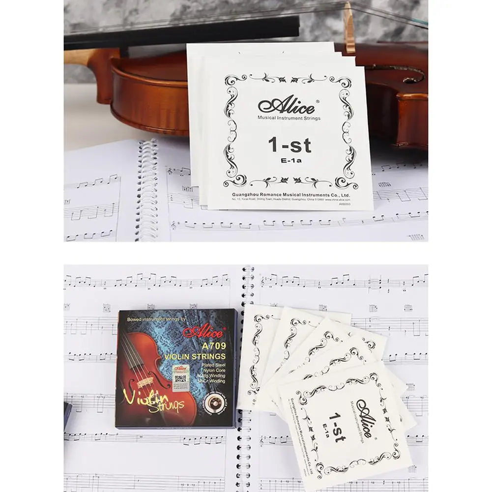 NEW 4pcs A709 Violin Strings Set Steel Rope Core G String Nickel Strings Practice Play Parts 31/8/4/2
NEW 4pcs A709 Violin Strings Set Steel Rope Core G String Nickel Strings Practice Play Parts 31/8/4/2