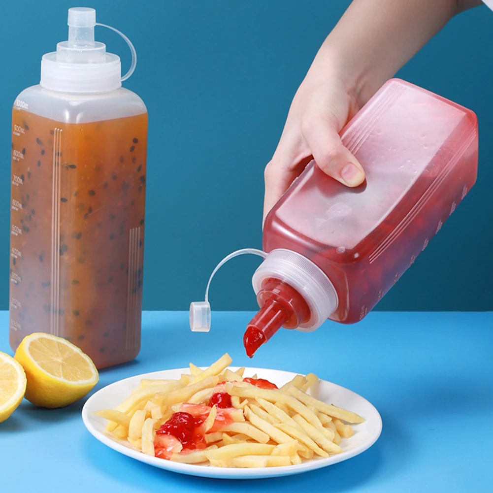 Squeeze Sauce Bottle Dressing Bottle Tableware Kitchen Tool And Gadgets 800/1000ML Small Diameter Dustproof Plastic
Squeeze Sauce Bottle Dressing Bottle Tableware Kitchen Tool And Gadgets 800/1000ML Small Diameter Dustproof Plastic