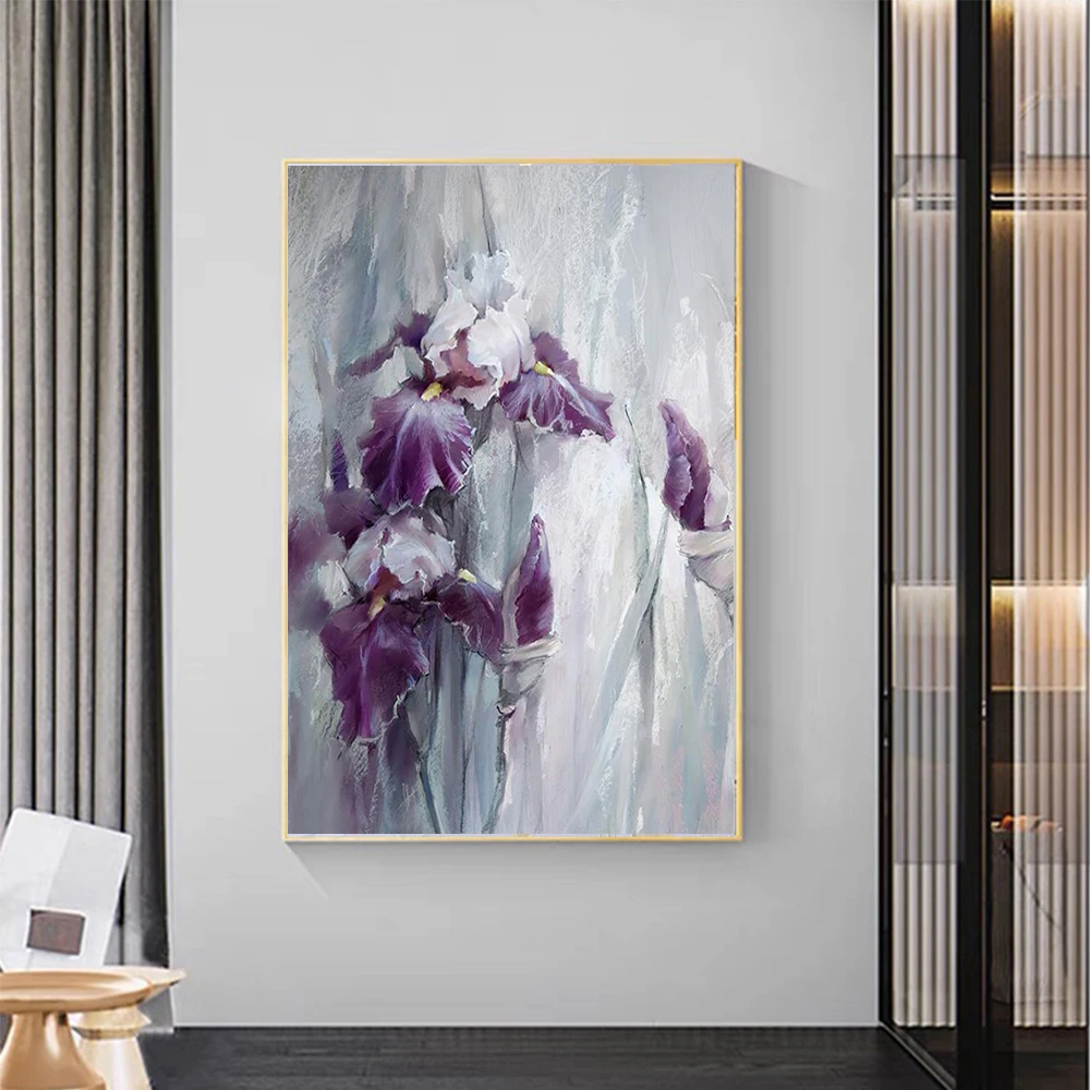 Abstract Purple Grey Flowers Oil Painting On Canvas Handmade Large Textured Flower Painting Hand Painted Painting Wall Art Decor
Abstract Purple Grey Flowers Oil Painting On Canvas Handmade Large Textured Flower Painting Hand Painted Painting Wall Art Decor