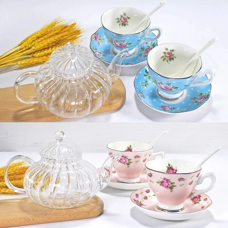 3pcs Set, Glass Pumpkin Coffee Pot and Bone China Espresso Cups, Porcelain Pitcher, Floral Tea Set, Tazas Cafeteria Coffee Set
3pcs Set, Glass Pumpkin Coffee Pot and Bone China Espresso Cups, Porcelain Pitcher, Floral Tea Set, Tazas Cafeteria Coffee Set