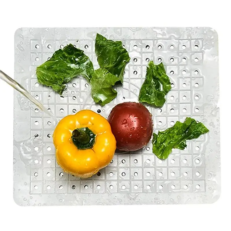 

Silicone Sink Protectors Kitchen Heat-Resistant Tableware Drying Mats For Dishes Fruits Vegetables Cups Glassware
