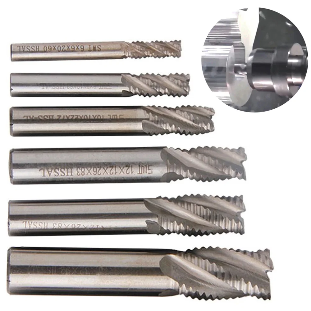 1pc 4 Flutes Solid Carbide Roughing Milling Cutter 6mm-16mm Shank Woodworking Sloting CNC Roughing Spiral Bit End Mill Drill Bit
1pc 4 Flutes Solid Carbide Roughing Milling Cutter 6mm-16mm Shank Woodworking Sloting CNC Roughing Spiral Bit End Mill Drill Bit
