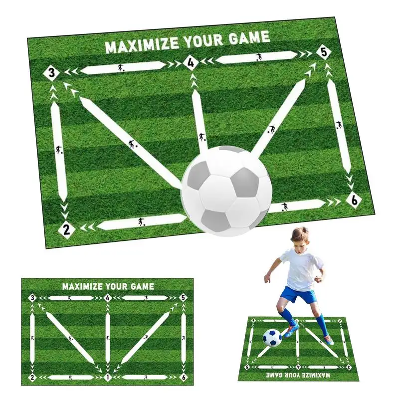 Soccer Training Drills Mat Anti-Skid Soccer Training Mat Anti-Skid Rubber Exercise Mat Football Door Mat Carpet Pace Ball
Soccer Training Drills Mat Anti-Skid Soccer Training Mat Anti-Skid Rubber Exercise Mat Football Door Mat Carpet Pace Ball