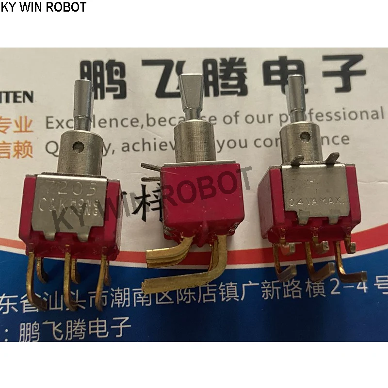 1PCS U.S. 7205 curved foot button switch 6 feet 3 gear bilateral left and right self-reset toggle switch 0.4VA 7205P4D9ABE
1PCS U.S. 7205 curved foot button switch 6 feet 3 gear bilateral left and right self-reset toggle switch 0.4VA 7205P4D9ABE