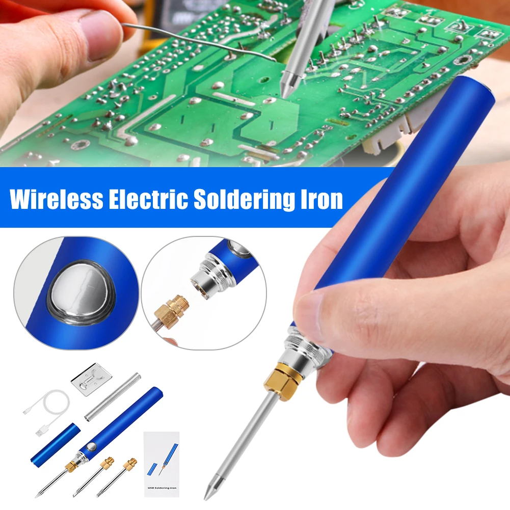 Hot Wireless Electric Soldering Iron Fast Heating Tin Solder Iron 4 Temps Adjustable Portable Rechargeable Welding Repair Tools
Hot Wireless Electric Soldering Iron Fast Heating Tin Solder Iron 4 Temps Adjustable Portable Rechargeable Welding Repair Tools