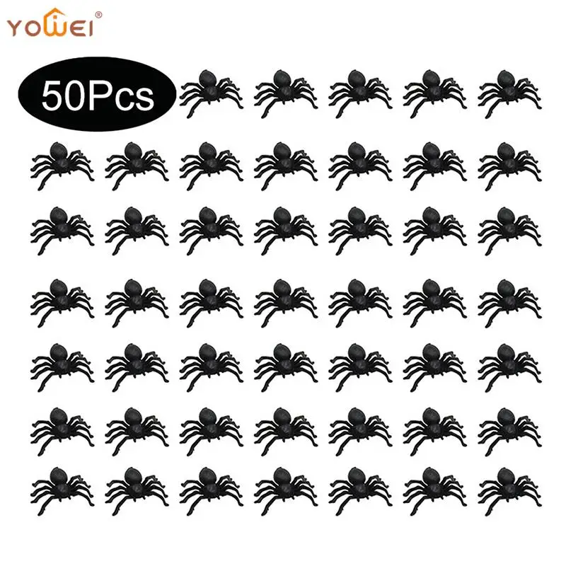 50pcs Halloween Spiders Decoration Small Black Plastic Spiders Haunted House Spider Web Decorative Props Simulation Tricky Toy
50pcs Halloween Spiders Decoration Small Black Plastic Spiders Haunted House Spider Web Decorative Props Simulation Tricky Toy