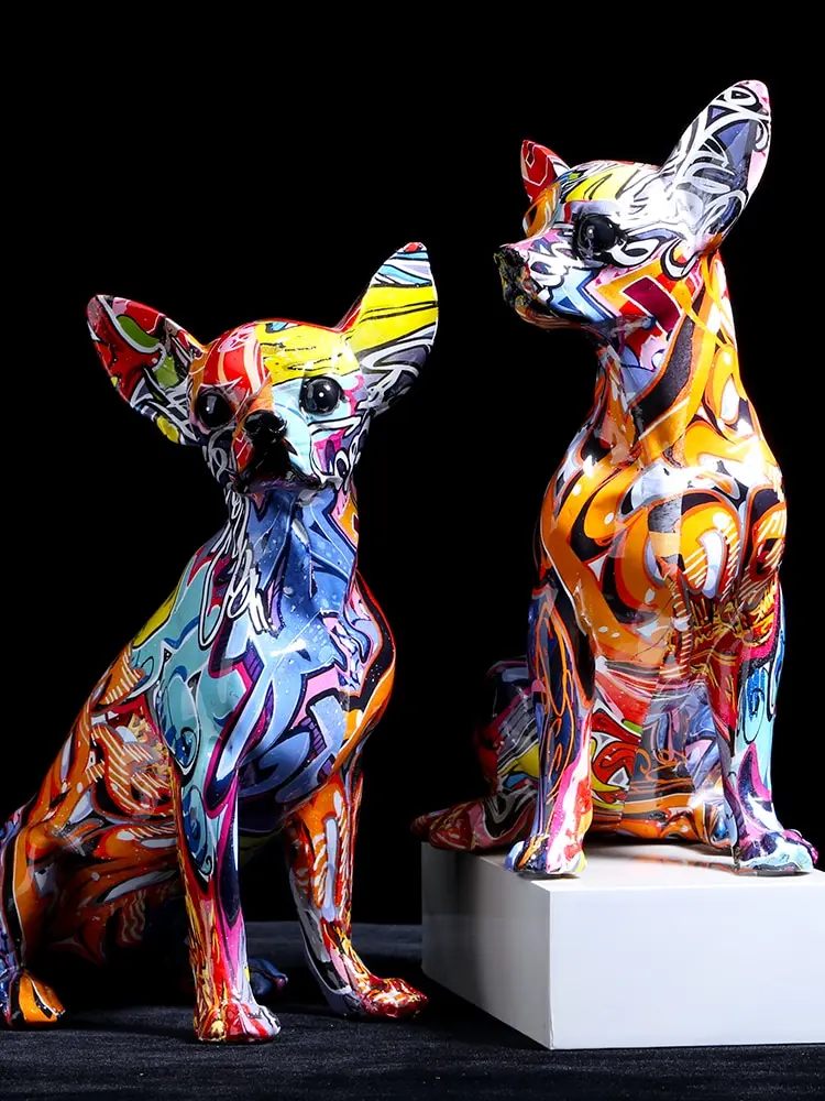 Simple Creative Color Bulldog Chihuahua Dog Statue Living Room Ornaments Home Entrance Wine Cabinet Office Decors Resin Crafts
Simple Creative Color Bulldog Chihuahua Dog Statue Living Room Ornaments Home Entrance Wine Cabinet Office Decors Resin Crafts
