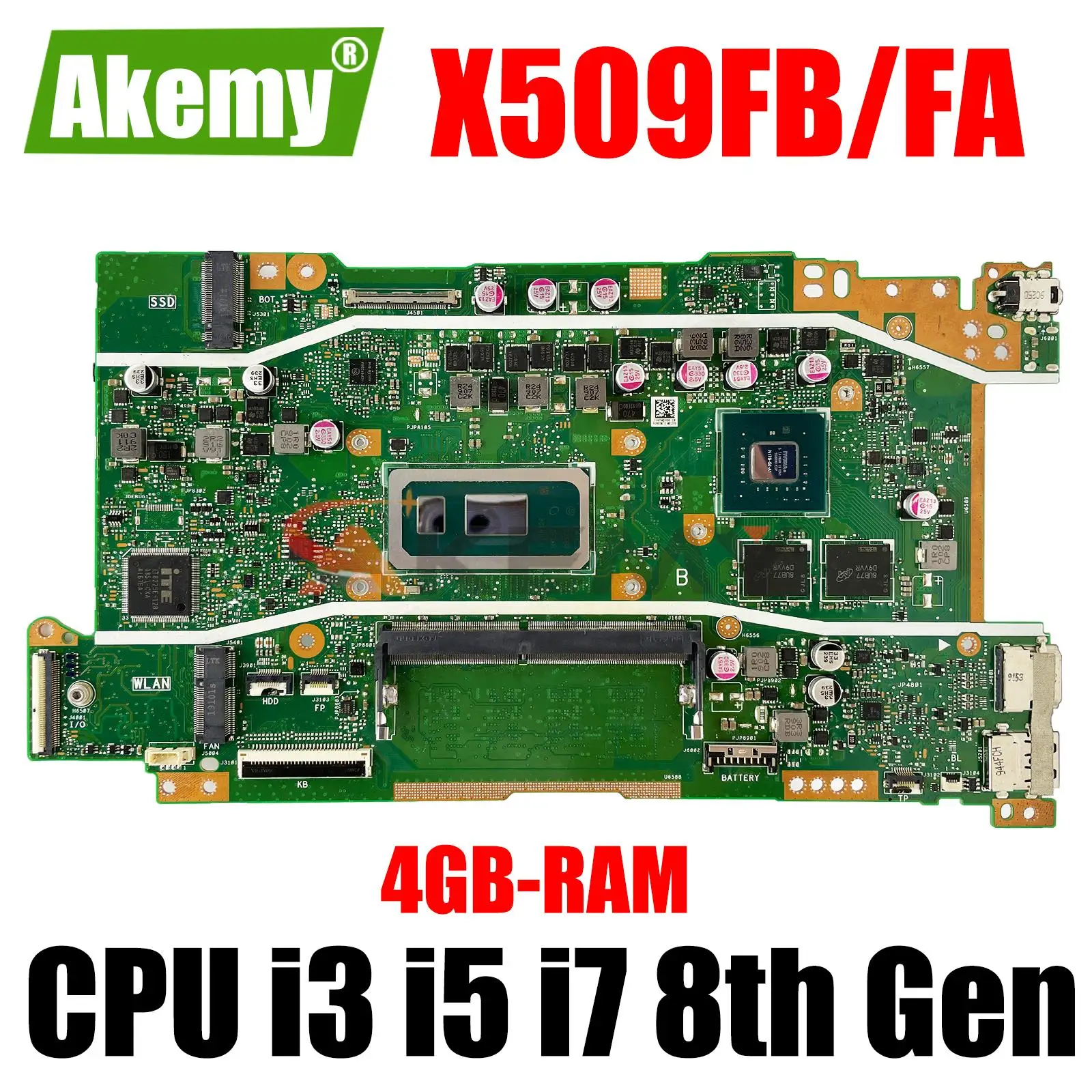 X409F Mainboard For ASUS X409FA X509FA A409F F409F F509F A509F X409FB X509FB X409FJ X409FL X509FL Laptop Motherboard I3 I5 I7 4G
X409F Mainboard For ASUS X409FA X509FA A409F F409F F509F A509F X409FB X509FB X409FJ X409FL X509FL Laptop Motherboard I3 I5 I7 4G