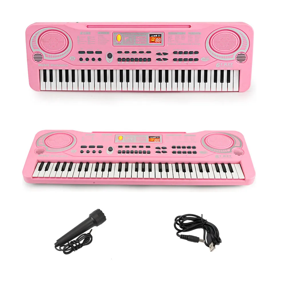61 Keys USB Electronic Organ Digital Keyboard Piano Eelectric Piano Musical Instrument Children Kids Toy with Microphone
61 Keys USB Electronic Organ Digital Keyboard Piano Eelectric Piano Musical Instrument Children Kids Toy with Microphone