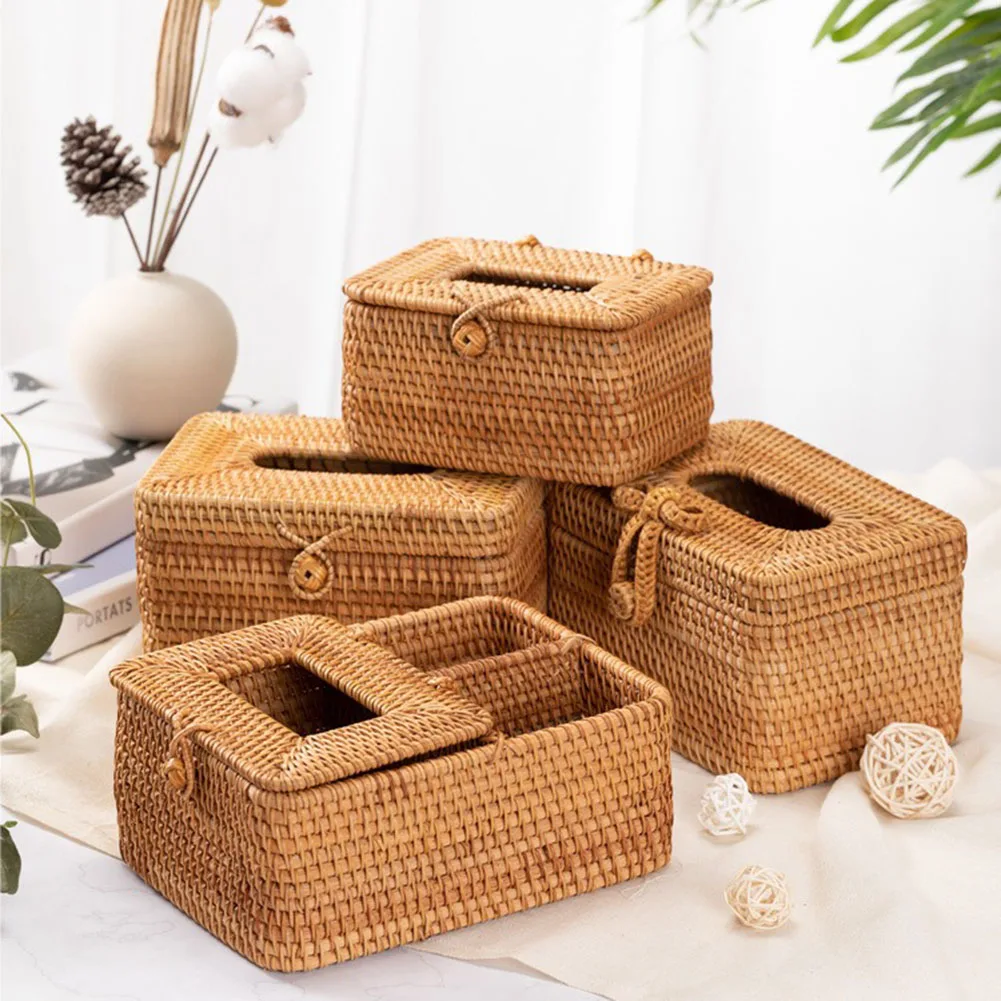 Rattan Tissue Box Toilet Paper Box Desktop Simple Napkin Holder Hand Woven Car Tissue Paper Dispenser Home Decor
Rattan Tissue Box Toilet Paper Box Desktop Simple Napkin Holder Hand Woven Car Tissue Paper Dispenser Home Decor