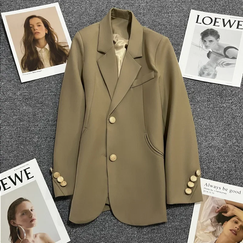 HZBW Autumn Suit Coat Women's Spring and Autumn Season New Design Sense Fashion Versatile temperament Single breasted Small Suit
HZBW Autumn Suit Coat Women's Spring and Autumn Season New Design Sense Fashion Versatile temperament Single breasted Small Suit