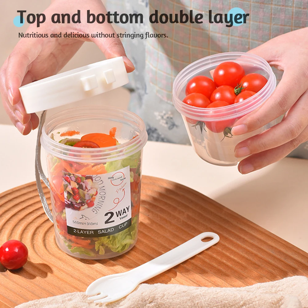 4 Pack Carry Breakfast Cups Salad Cups Yogurt Cereal Oatmeal Snacks Parfait Containers and Salad Dressing Holders with Lid Spoon 4 Pack Carry Breakfast Cups Salad Cups Yogurt Cereal Oatmeal Snacks Parfait Containers and Salad Dressing Holders with Lid Spoon