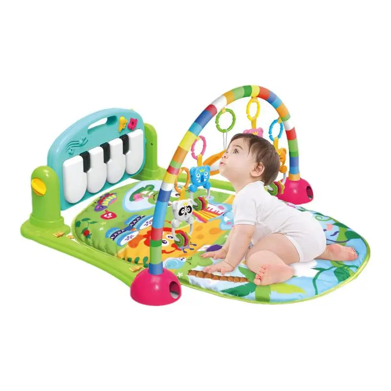 

Baby Gyms & Playmats 5 In 1 Play Mats For Baby Musical Activity Center Kick & Play Piano Gym Tummy Time Padded Mat For 0-36