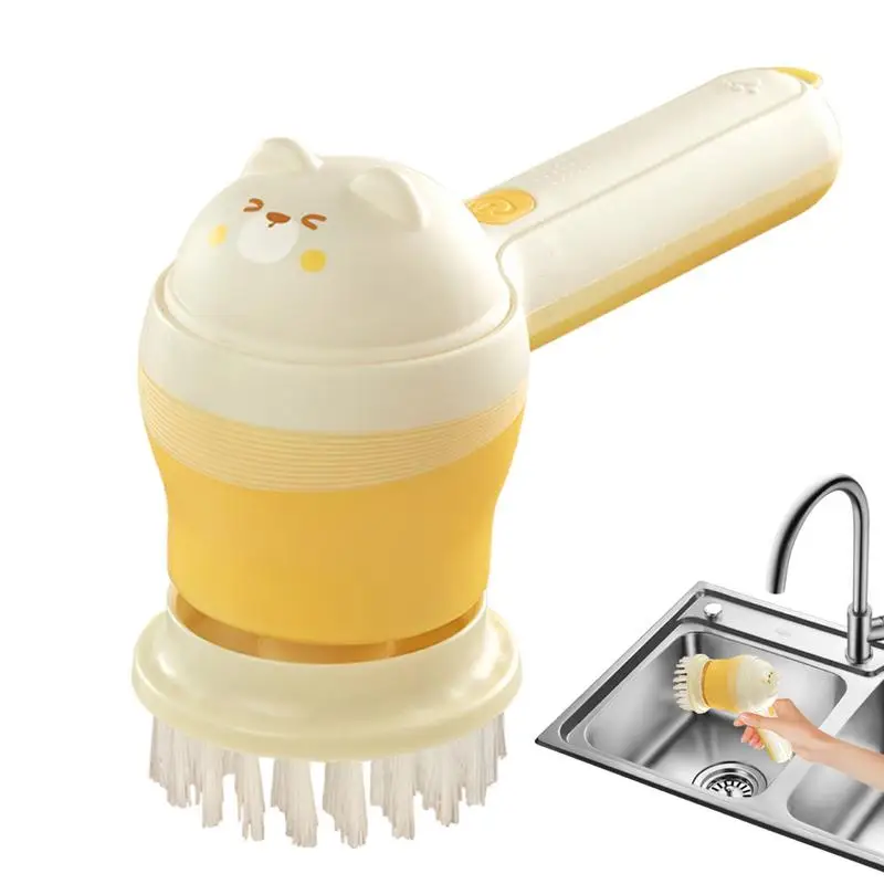 

Household Cleaning Brushes Electric Scrubber Mop Spin Cleaning Electric Brush With Replaceable Brush Heads For Bathroom Fixtures