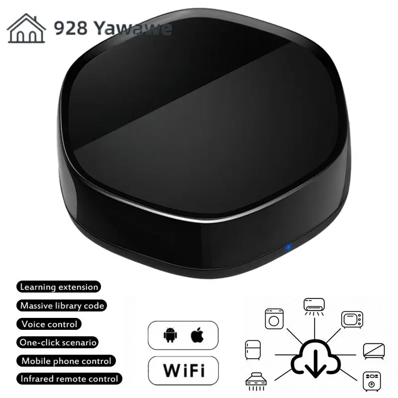 

Remote Controller Wifi Nas-ir02w Ifttt Automatic Switch Usb Neo Coolcam Black Intelligent Controller Ir For Echo Home