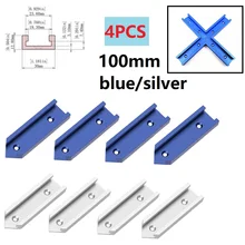 4pcs Woodworking Chute T-Track Slot Slider Sliding Cross Connector Slide Miter Gauge Guides Rails Table Track Intersection Tool
4pcs Woodworking Chute T-Track Slot Slider Sliding Cross Connector Slide Miter Gauge Guides Rails Table Track Intersection Tool
