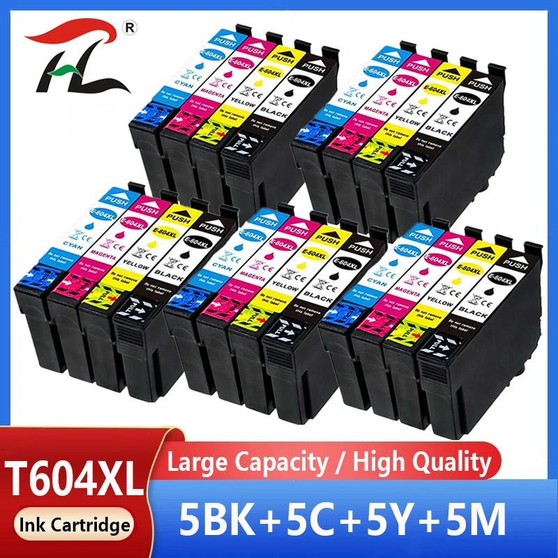 604 604XL T604 Compatible Ink Cartridge For Epson XP-2200 XP-2205 XP-3200 XP-3205 XP-4200 XP-4205 WF-2910DWF WF-2930DWF printer
604 604XL T604 Compatible Ink Cartridge For Epson XP-2200 XP-2205 XP-3200 XP-3205 XP-4200 XP-4205 WF-2910DWF WF-2930DWF printer