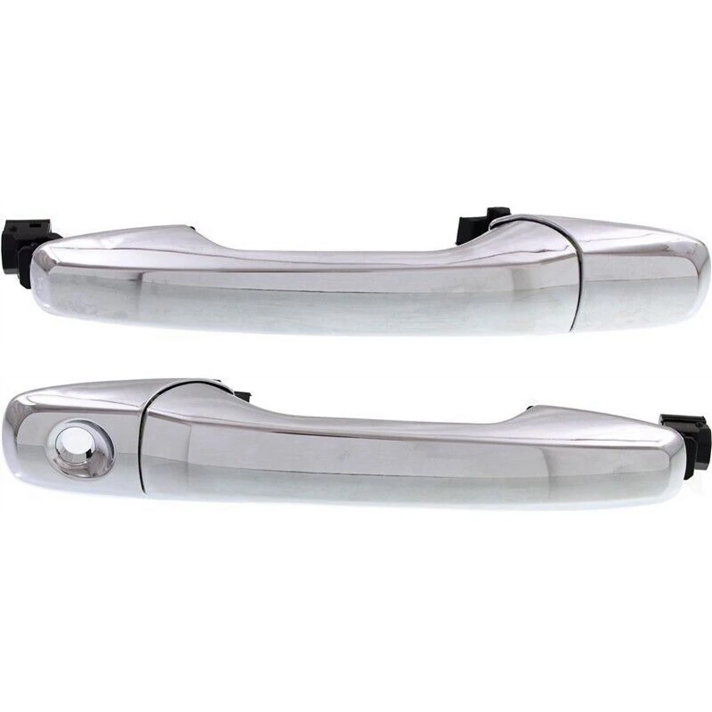 

2Set Exterior Outside Door Handle Chrome Front Left and Right Side for Explorer Edge 2011-2014 BB5Z7822404BA