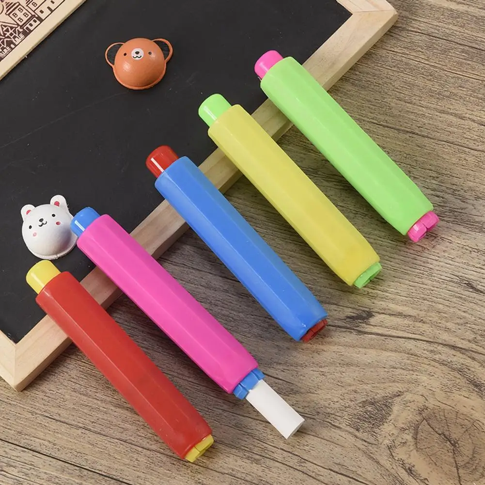 

Chalk Pen Clips 10Pcs Practical Adjustable Reusable Teacher Blackboard Chalk Pen Holders School Supplies