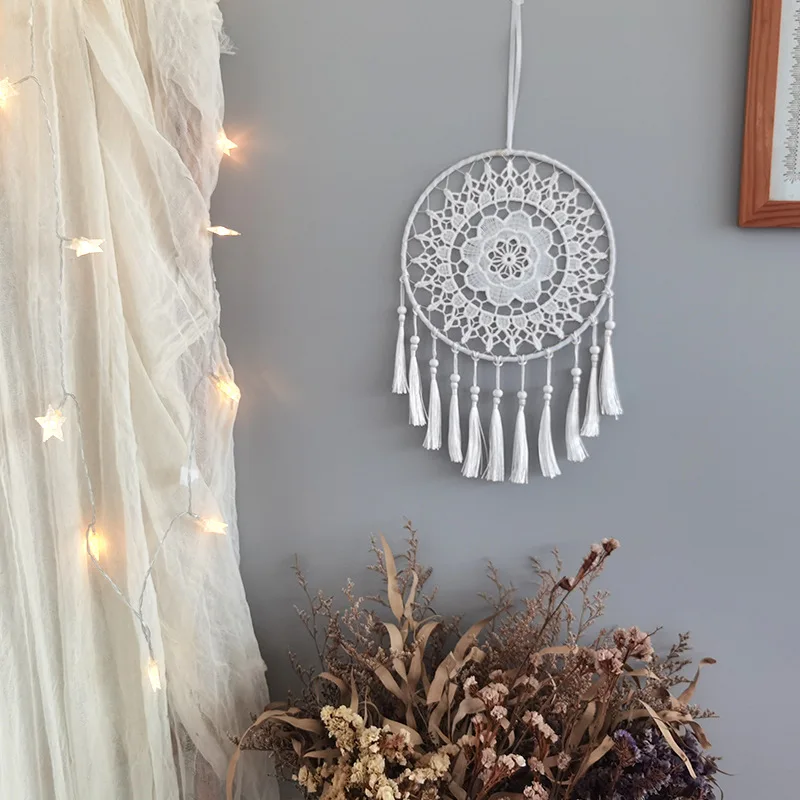 Handmade Feather Dream Catcher Wall Art 3 Sf5dc51b1c43f414eb8523f633d227661W