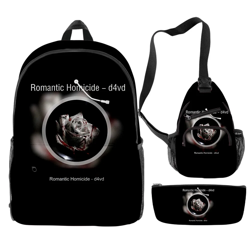 Рюкзак поп-певица D4vd Merch, комплект из 3 предметов, рюкзак на молнии унисекс, сумка для путешествий, новинка 2023, школьная сумка в стиле Харадзюку 
Рюкзак поп-певица D4vd Merch, комплект из 3 предметов, рюкзак на молнии унисекс, сумка для путешествий, новинка 2023, школьная сумка в стиле Харадзюку