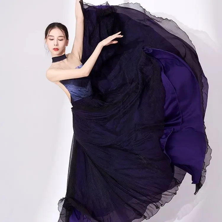 

Passion Dress Classical Dance Flowing Big Swing Skirt Big Costume Red Gauze Dress Han Dress Long Skirt Classical Dancing Costume