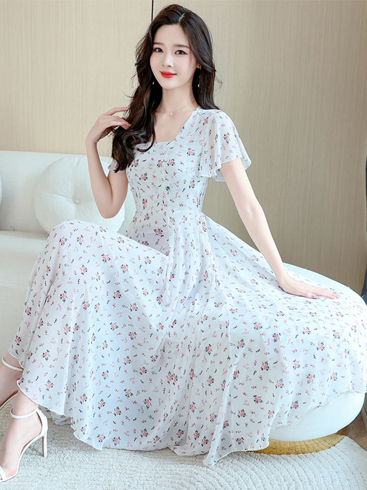 Chiffon Casual Summer Clothes For Women 2023 Floral Midi Dress Beach Elegant Vacation Chic Boho Prom Luxury Fashion Long Dresses
Chiffon Casual Summer Clothes For Women 2023 Floral Midi Dress Beach Elegant Vacation Chic Boho Prom Luxury Fashion Long Dresses