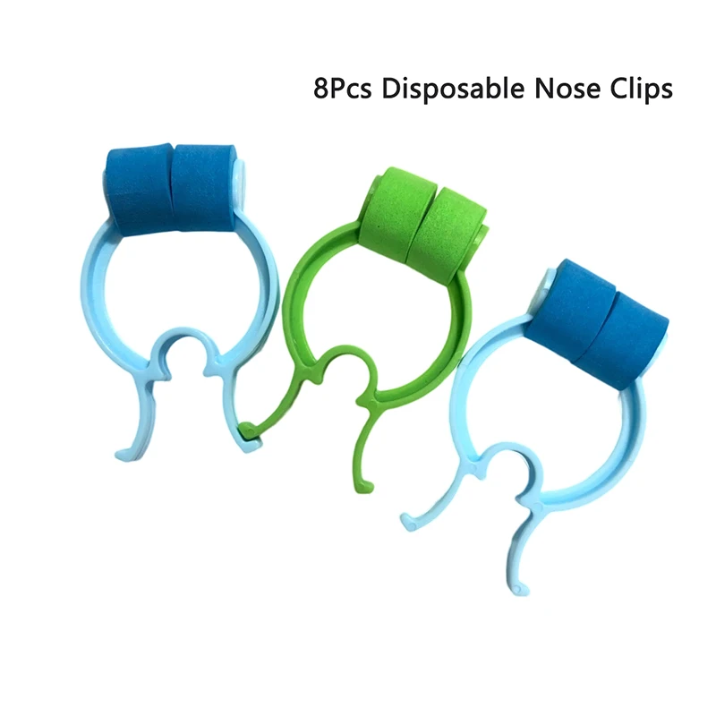 

8Pcs Disposable Nose Clip Spirometric Training Breathing Exercises Lung Function Tests Health Care Stop Nosebleed Nasal Clips