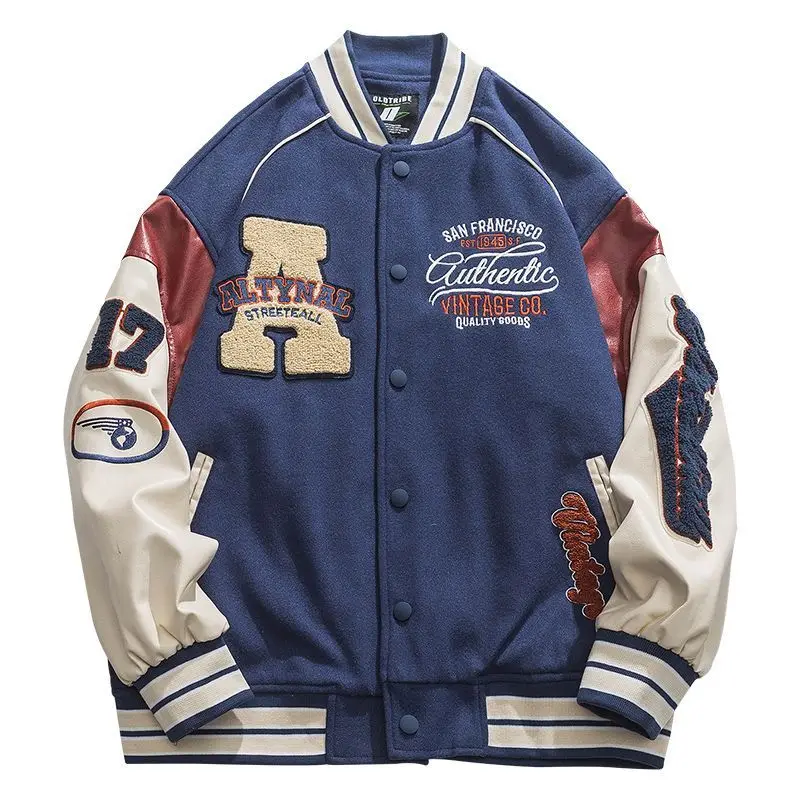 Letter Shape Embroidered Baseball Uniform Spring Autumn Couple Bf Jacket Men's Street Loose Long-sleeved Y2k Zip Hooded Jacket
Letter Shape Embroidered Baseball Uniform Spring Autumn Couple Bf Jacket Men's Street Loose Long-sleeved Y2k Zip Hooded Jacket