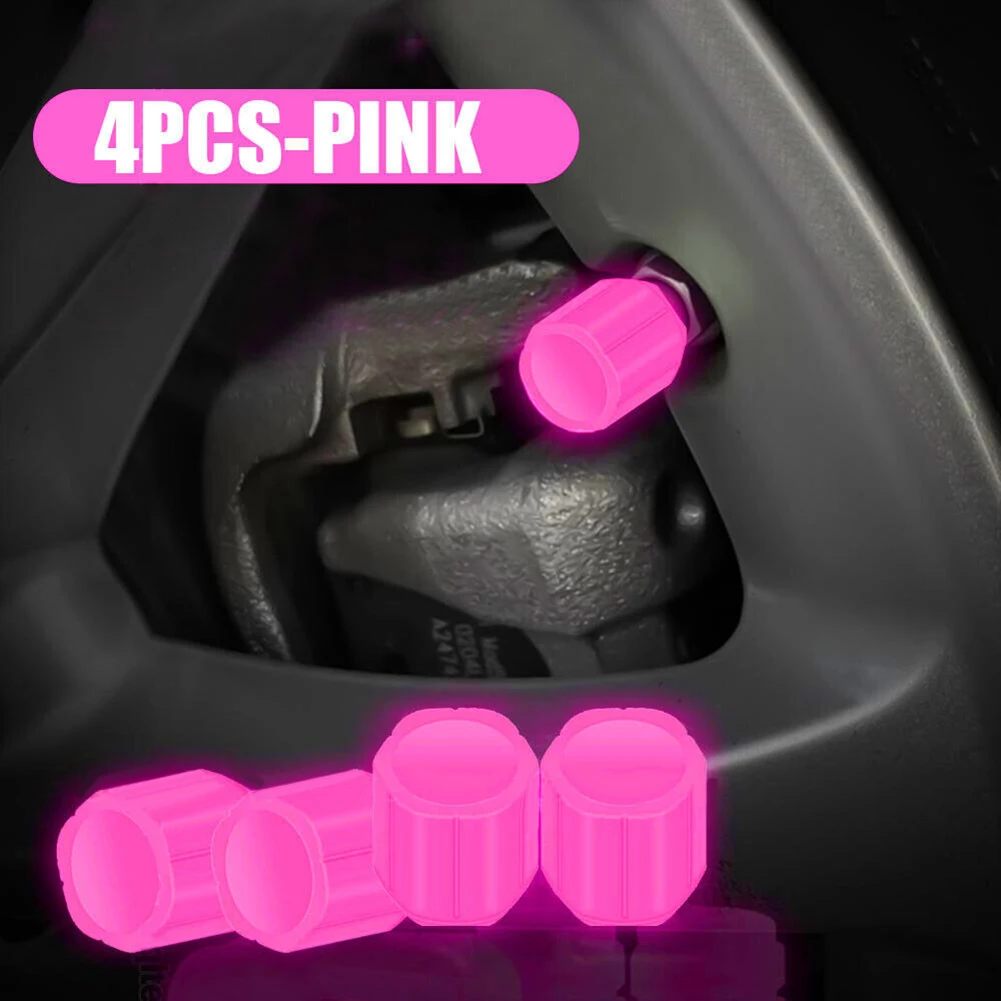 4Pcs Universal Glowing In Dark Fluorescent Car Tire Valve Covers Pink Tight Leak-proof Seal Car Automobiles Accessories
4Pcs Universal Glowing In Dark Fluorescent Car Tire Valve Covers Pink Tight Leak-proof Seal Car Automobiles Accessories