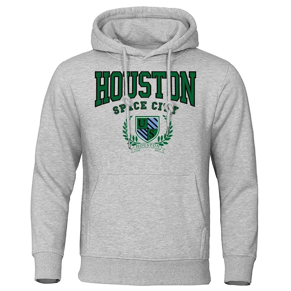 

Houston Space City Hip Hop Letter Hoody Couple Thick Cotton Clothes Loose Oversize Hoodie Pullover Street Casual Hooded mans