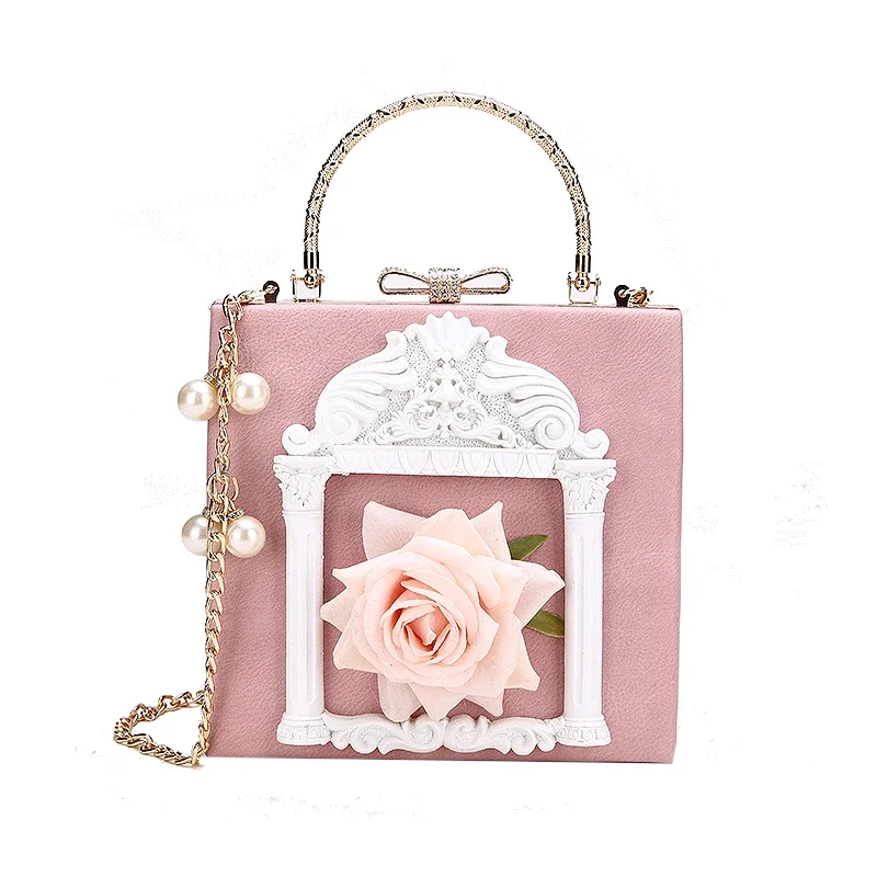 Baroque Style Vintage Angel Embossed Handbag Box Bag Women Pearl Chain Travel Shoulder
Baroque Style Vintage Angel Embossed Handbag Box Bag Women Pearl Chain Travel Shoulder