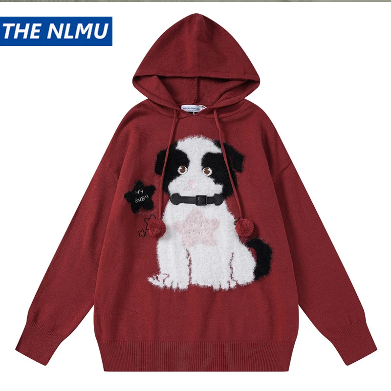 Y2k Hooded Knitted Sweater 2023 Dog Embroidery Knitted Hoodie Pullover Men Harajuku Casual Knitwear Unisex Men Clothing
Y2k Hooded Knitted Sweater 2023 Dog Embroidery Knitted Hoodie Pullover Men Harajuku Casual Knitwear Unisex Men Clothing