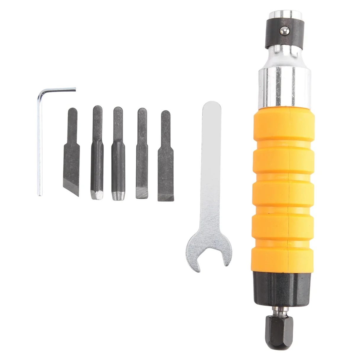 Electric Chisel + 5 Knives + Open Wrench Engraving Tools Engraving Chisel Engraving Pen
Electric Chisel + 5 Knives + Open Wrench Engraving Tools Engraving Chisel Engraving Pen