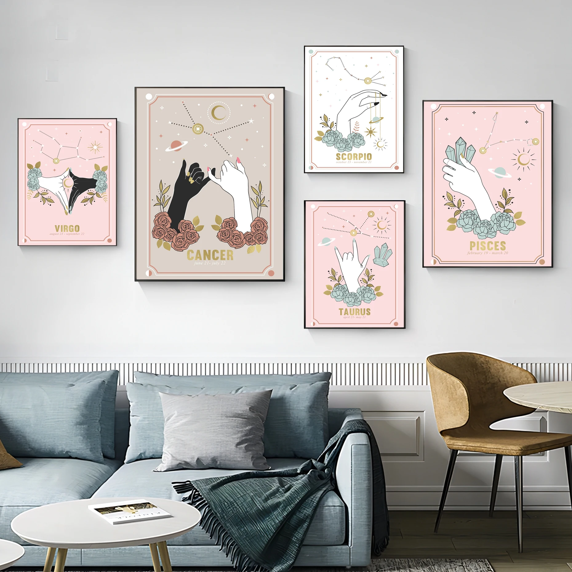 Bohemian Zodiac Canvas Painting Cancer Capricorn Gemini Movie Sticky Posters Vintage Room Bar Cafe Decor Nordic Home Decor
Bohemian Zodiac Canvas Painting Cancer Capricorn Gemini Movie Sticky Posters Vintage Room Bar Cafe Decor Nordic Home Decor