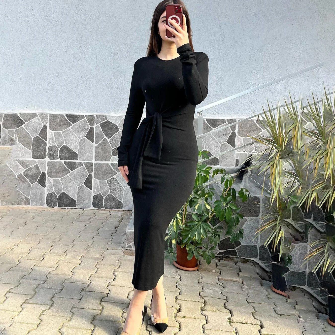 OEING O-Neck Luxury Garden Evening Dresses Mermaid Black Long Sleeves Formal Birthday Floor Length Elegant Prom Gown Party Women
OEING O-Neck Luxury Garden Evening Dresses Mermaid Black Long Sleeves Formal Birthday Floor Length Elegant Prom Gown Party Women