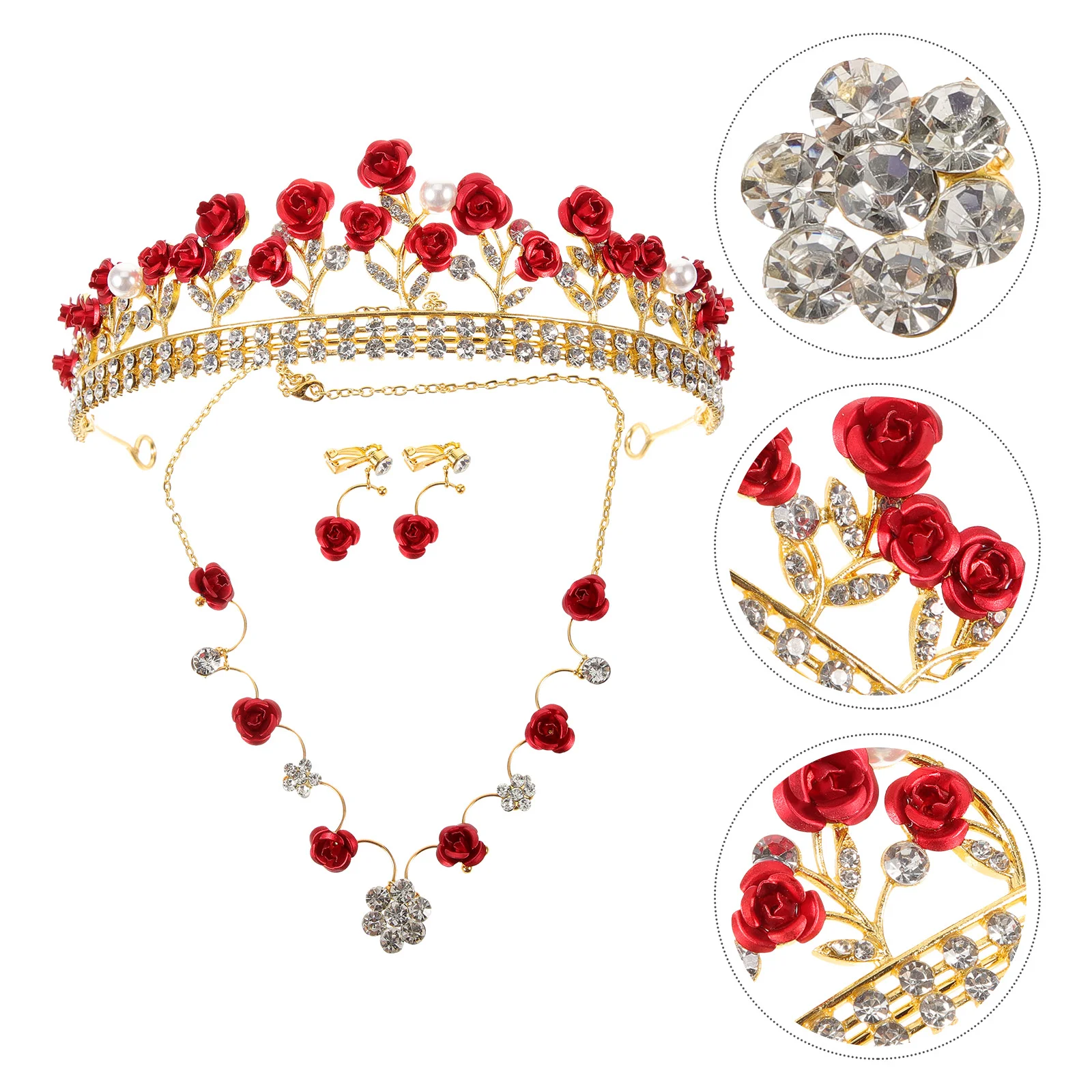Beaupretty Chain Earrings Halloween Prom Costume Tiaras Hair Jewelry Rose Flower Wedding Bridal Tiara Crystal
Beaupretty Chain Earrings Halloween Prom Costume Tiaras Hair Jewelry Rose Flower Wedding Bridal Tiara Crystal